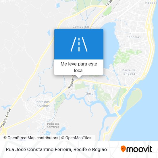 Rua José Constantino Ferreira mapa