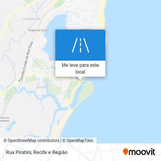 Rua Piratini mapa