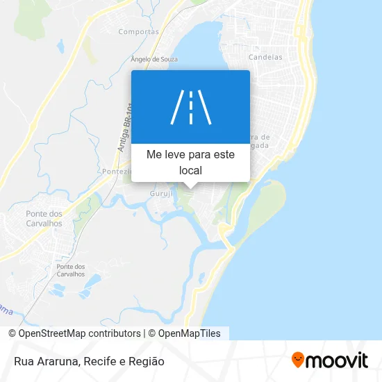 Rua Araruna mapa