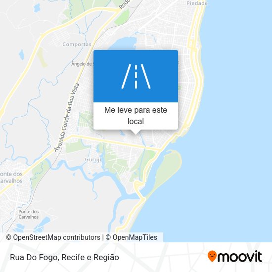 Rua Do Fogo mapa