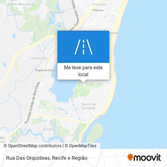 Rua Das Orquideas mapa