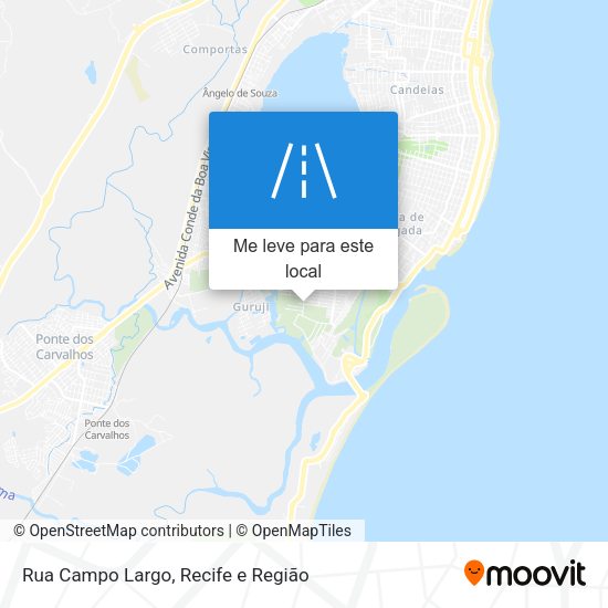 Rua Campo Largo mapa