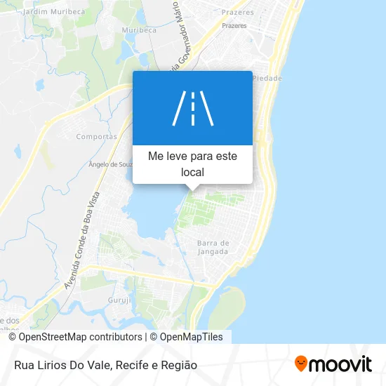 Rua Lirios Do Vale mapa