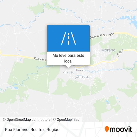Rua Floriano mapa