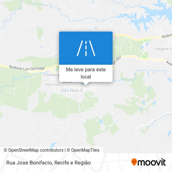 Rua Jose Bonifacio mapa