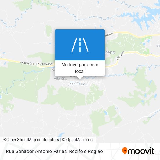 Rua Senador Antonio Farias mapa