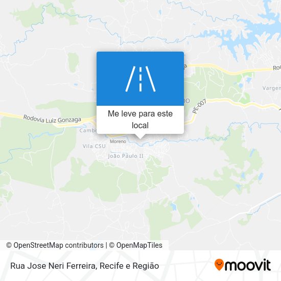 Rua Jose Neri Ferreira mapa