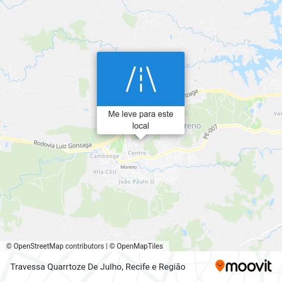 Travessa Quarrtoze De Julho mapa