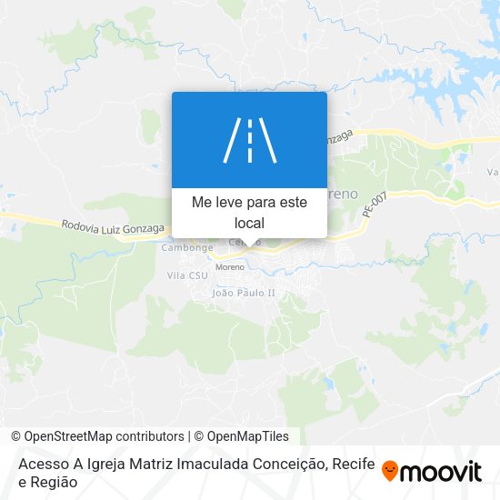 Acesso A Igreja Matriz Imaculada Conceição mapa