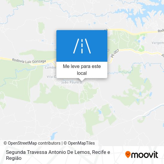 Segunda Travessa Antonio De Lemos mapa