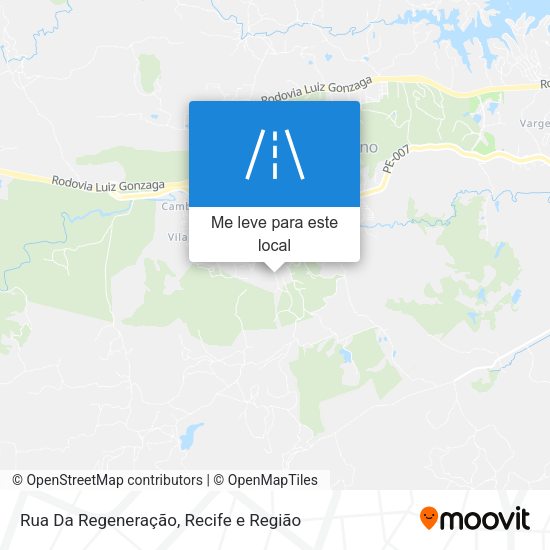 Rua Da Regeneração mapa