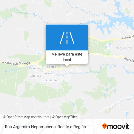 Rua Argemiro Nepomuceno mapa
