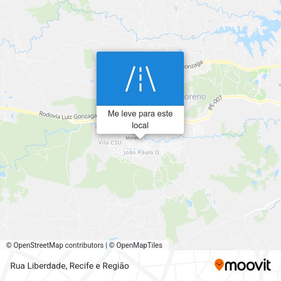 Rua Liberdade mapa