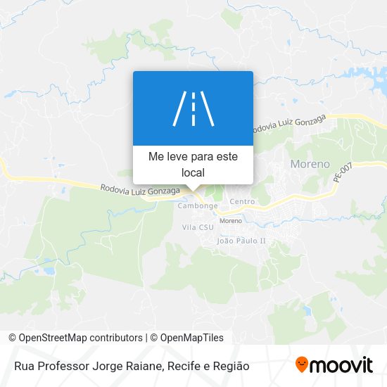 Rua Professor Jorge Raiane mapa