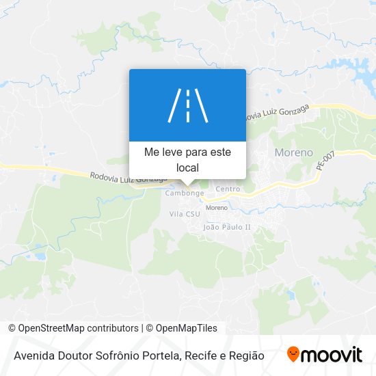 Avenida Doutor Sofrônio Portela mapa