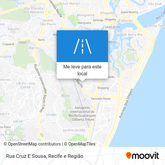 Rua Cruz E Sousa mapa