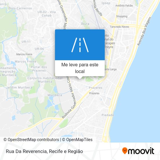 Rua Da Reverencia mapa