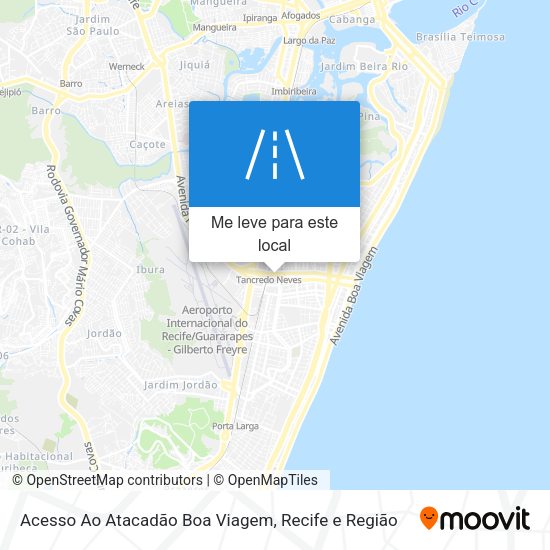Acesso Ao Atacadão Boa Viagem mapa