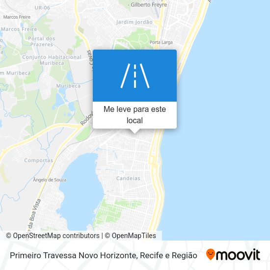 Primeiro Travessa Novo Horizonte mapa