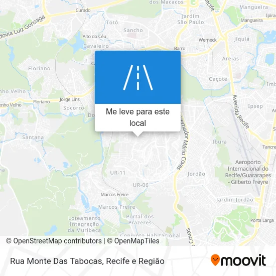 Rua Monte Das Tabocas mapa