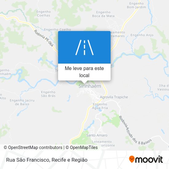 Rua São Francisco mapa