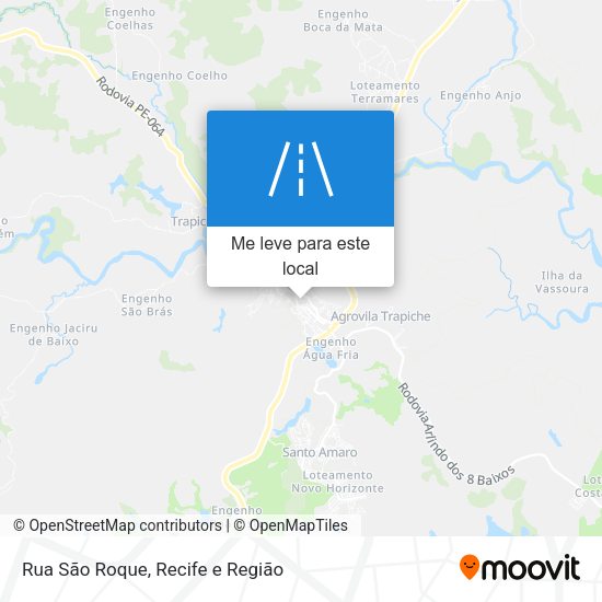 Rua São Roque mapa