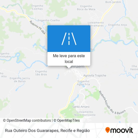 Rua Outeiro Dos Guararapes mapa