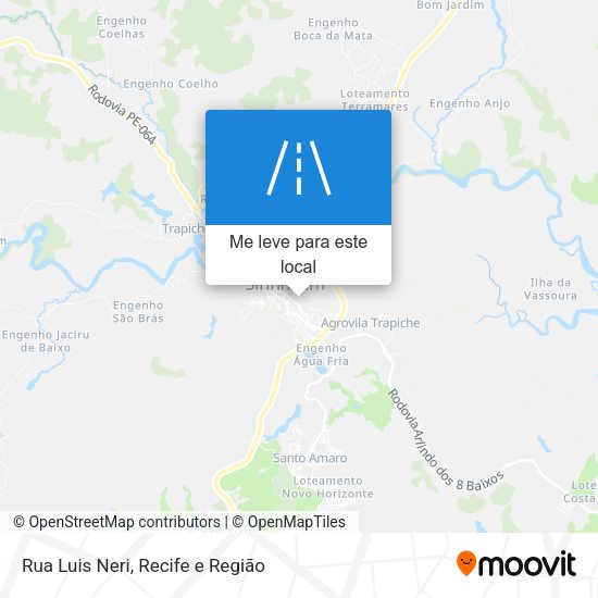 Rua Luis Neri mapa