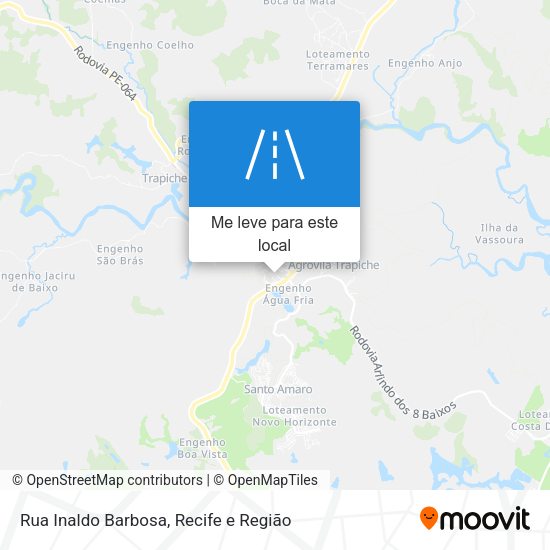 Rua Inaldo Barbosa mapa