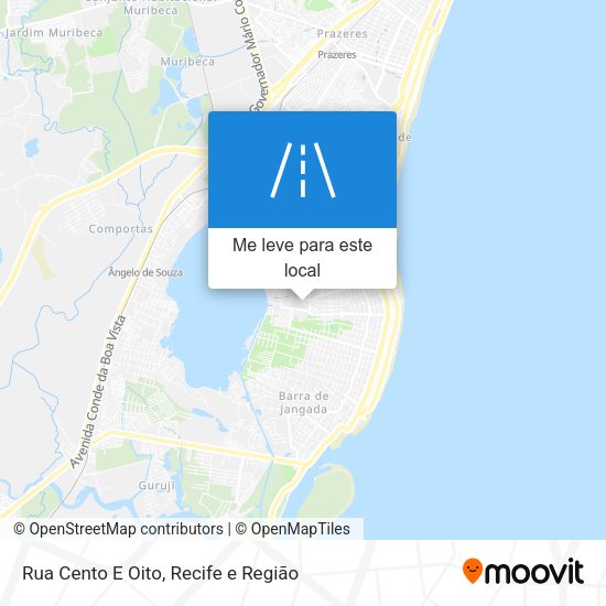 Rua Cento E Oito mapa