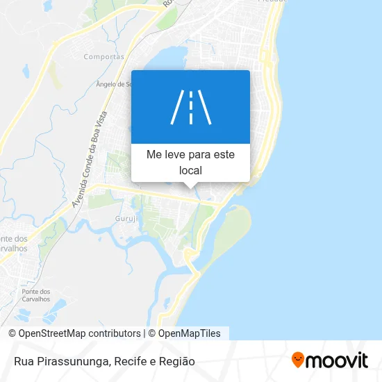 Rua Pirassununga mapa