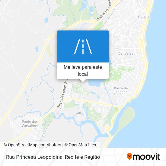 Rua Princesa Leopoldina mapa