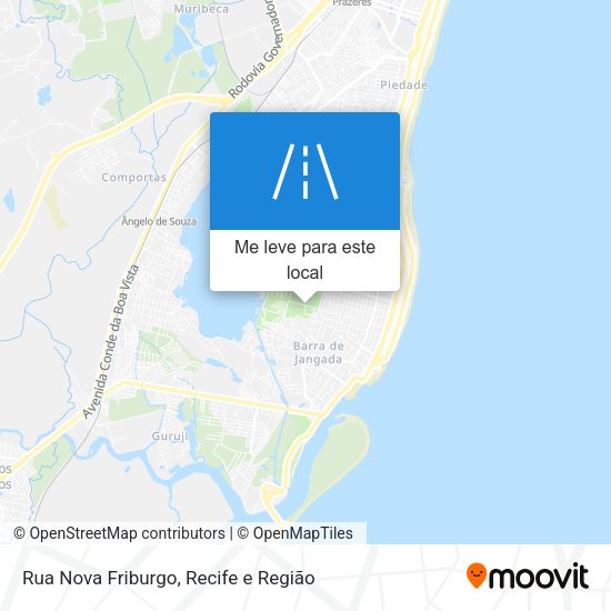 Rua Nova Friburgo mapa