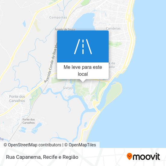 Rua Capanema mapa