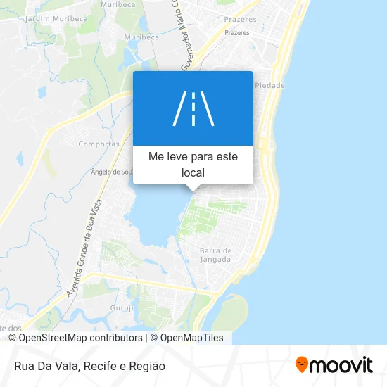 Rua Da Vala mapa