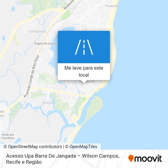 Acesso Upa Barra De Jangada – Wilson Campos mapa