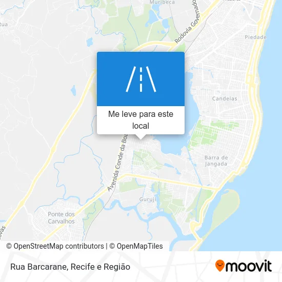 Rua Barcarane mapa