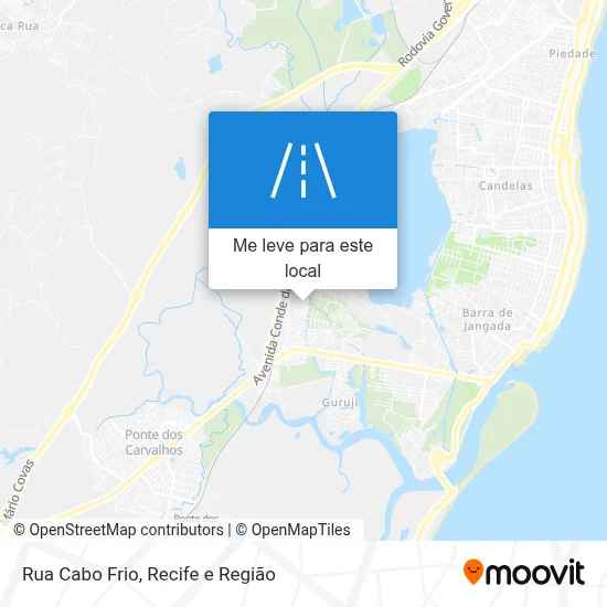 Rua Cabo Frio mapa