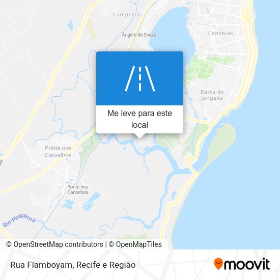 Rua Flamboyam mapa