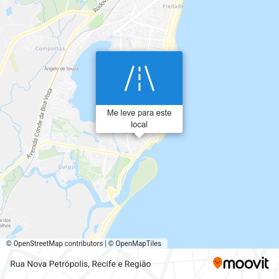 Rua Nova Petrópolis mapa