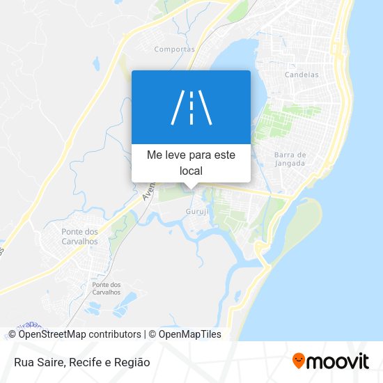 Rua Saire mapa