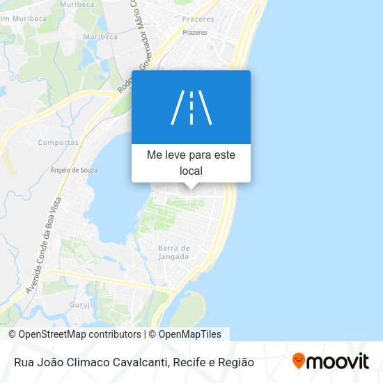 Rua João Climaco Cavalcanti mapa