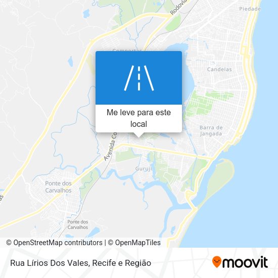 Rua Lírios Dos Vales mapa