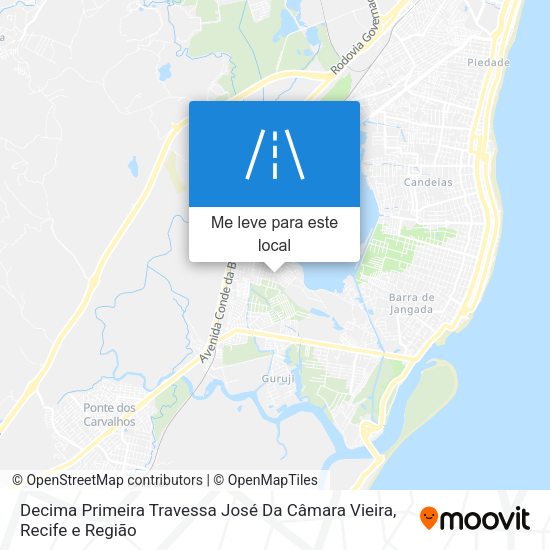 Decima Primeira Travessa José Da Câmara Vieira mapa