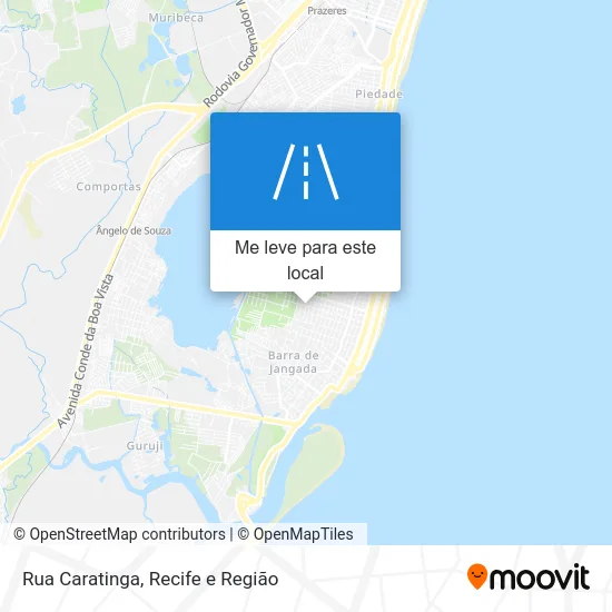 Rua Caratinga mapa