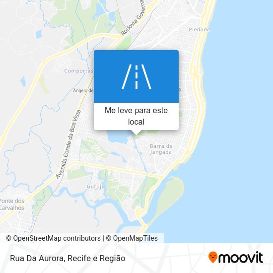 Rua Da Aurora mapa