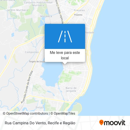 Rua Campina Do Vento mapa