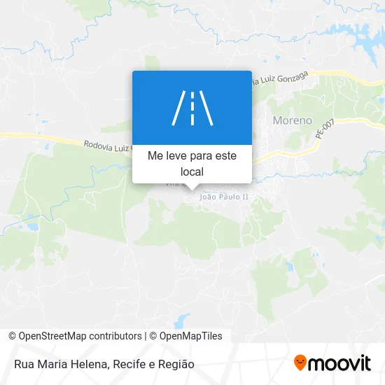 Rua Maria Helena mapa