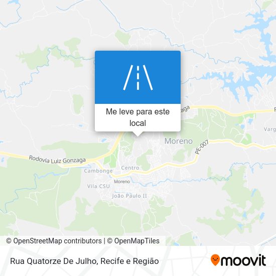 Rua Quatorze De Julho mapa