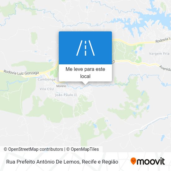 Rua Prefeito Antônio De Lemos mapa